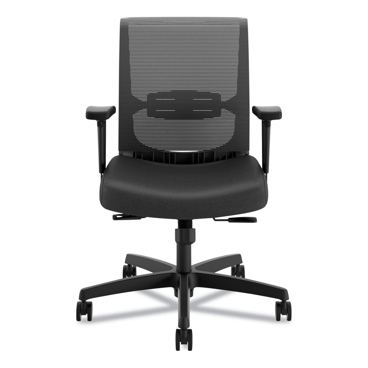 HON Convergence Mid-Back Task Chair, Synchro-Tilt and Seat Glide, Supports Up to 275 lb, Black