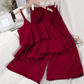 Nine-point Pants Wide-leg Pants Two-piece Women