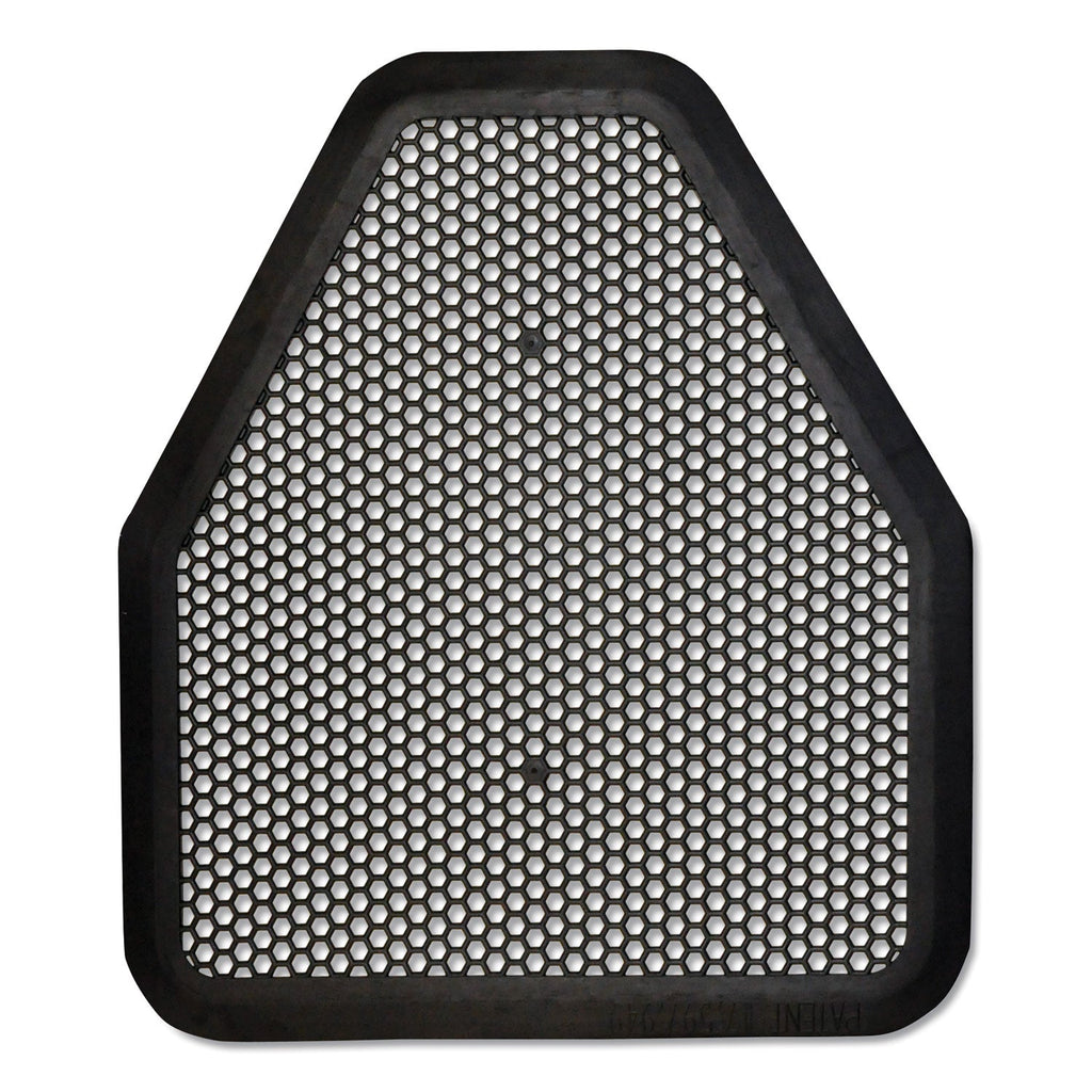 TOLCO Urinal Mat, 20.75 x 18.5, Black, 6/Carton