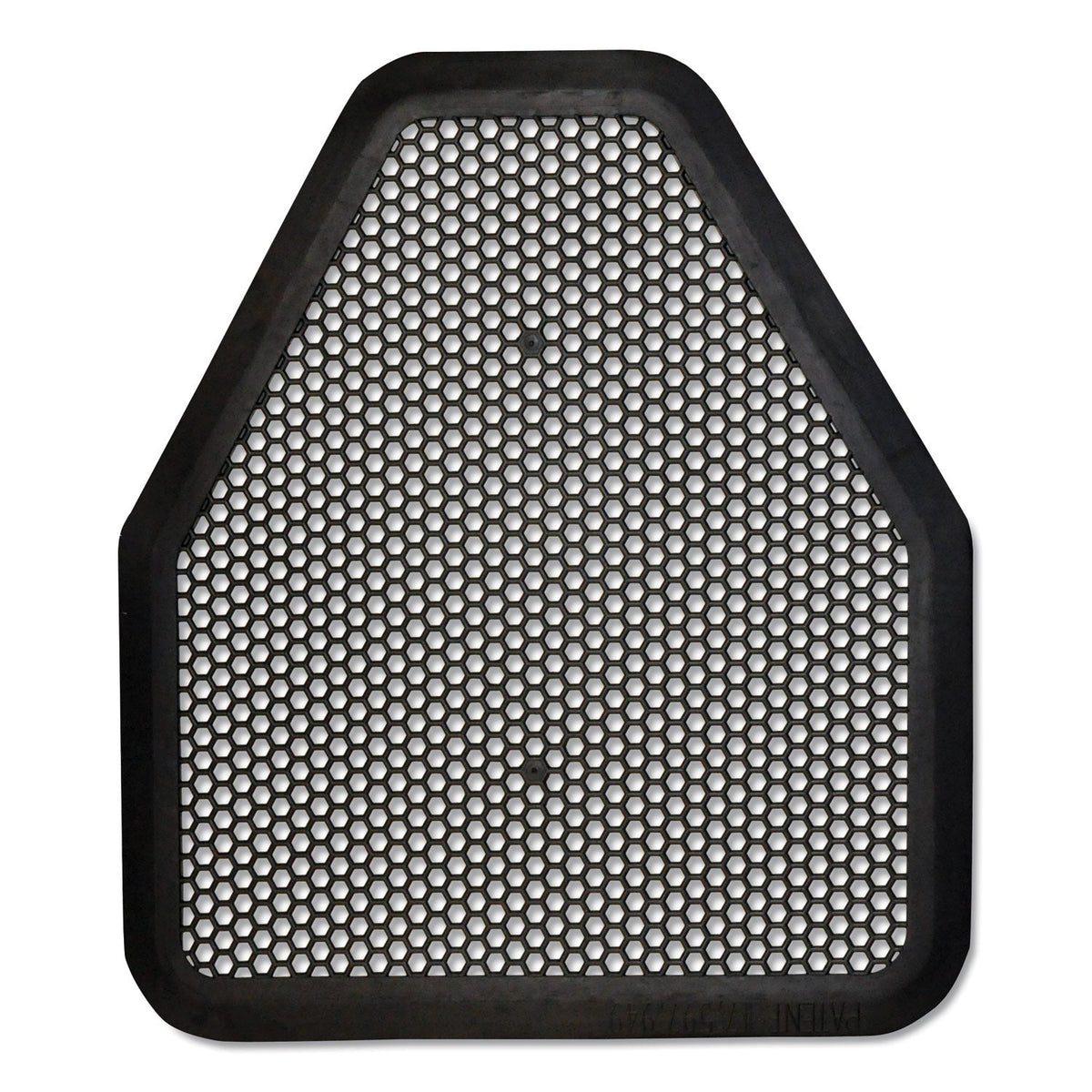 TOLCO Urinal Mat, 20.75 x 18.5, Black, 6/Carton
