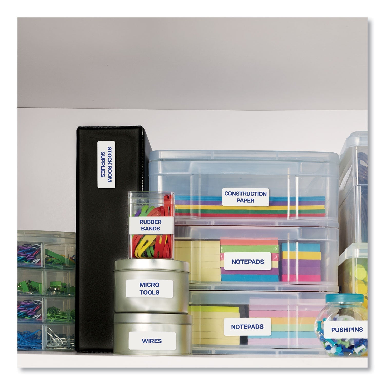 Avery Easy Peel White Address Labels w/ Sure Feed Technology, Laser Printers, 1 x 4, White, 20/Sheet, 250 Sheets/Box