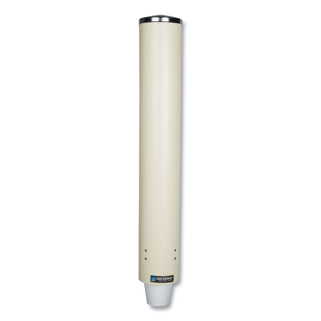 San Jamar Foam Cup Dispenser with Removable Cap, For 4 oz to 10 oz Cups, Sand