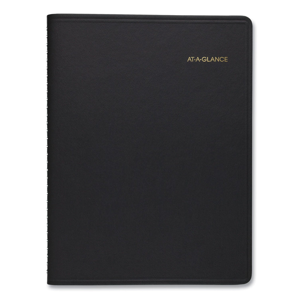 AT-A-GLANCE Weekly Planner Ruled for Open Scheduling, 8.75 x 6.75, Black Cover, 12-Month (Jan to Dec): 2023