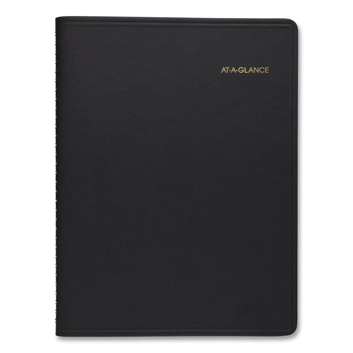 AT-A-GLANCE Weekly Planner Ruled for Open Scheduling, 8.75 x 6.75, Black Cover, 12-Month (Jan to Dec): 2023