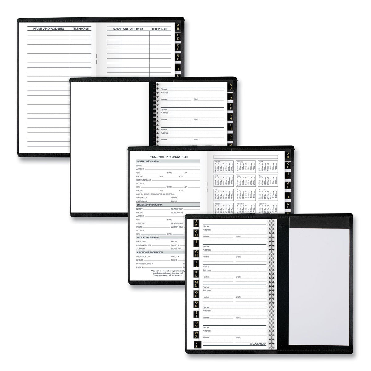 AT-A-GLANCE Pocket-Size Monthly Planner, 6 x 3.5, Black Cover, 13-Month (Jan to Jan): 2023 to 2024