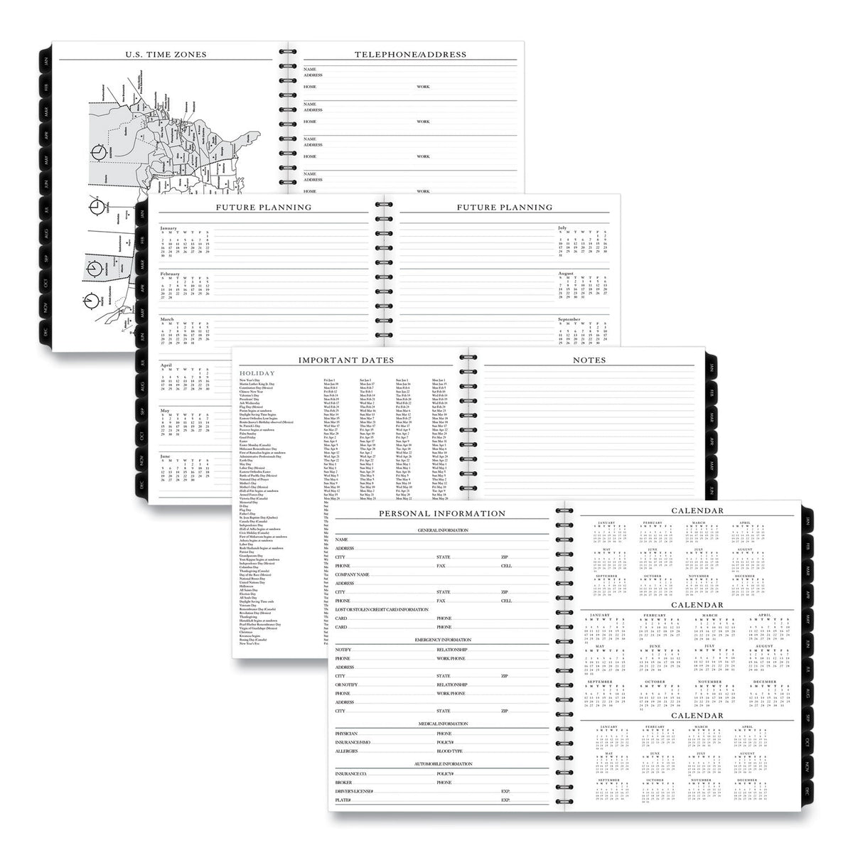 AT-A-GLANCE Executive Weekly/Monthly Planner Refill with 15-Minute Appointments, 11 x 8.25, White Sheets, 12-Month (Jan to Dec): 2023
