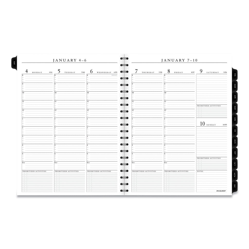 AT-A-GLANCE Executive Weekly/Monthly Planner Refill with 15-Minute Appointments, 11 x 8.25, White Sheets, 12-Month (Jan to Dec): 2023