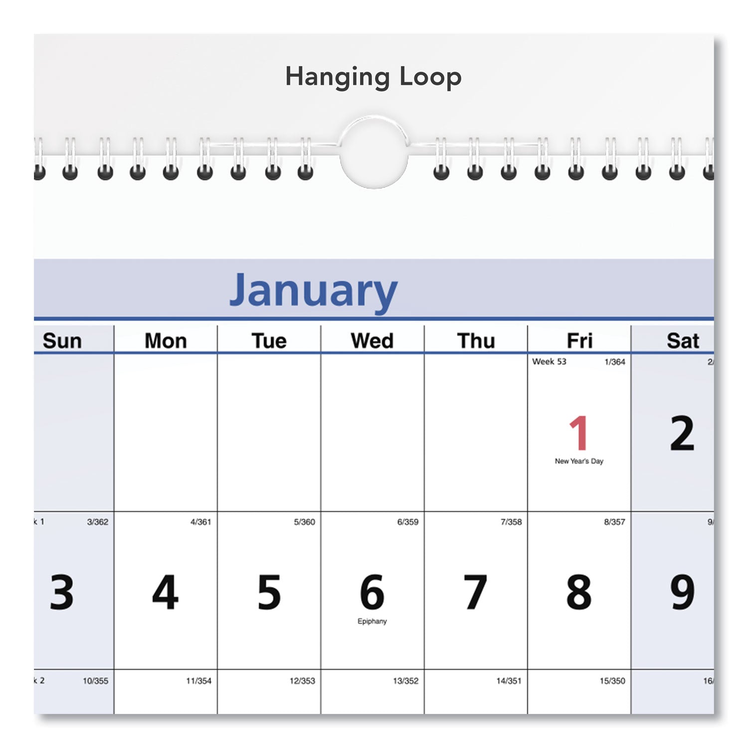 AT-A-GLANCE QuickNotes Three-Month Wall Calendar in Horizontal Format, 24 x 12, White Sheets, 15-Month (Dec to Feb): 2022 to 2024