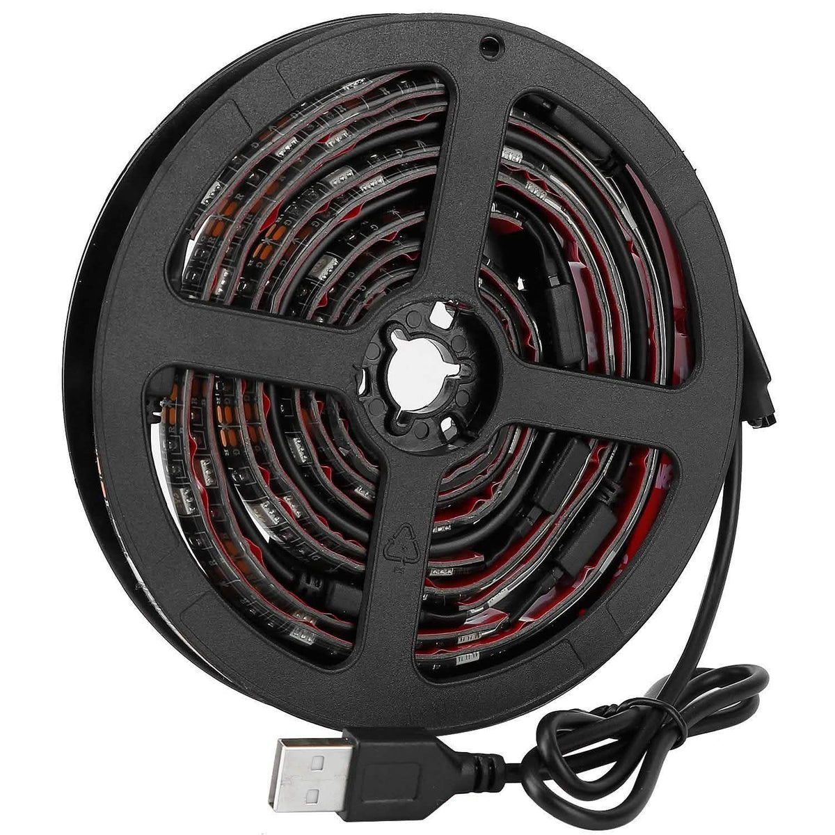 6.56ft TV LED Backlight RGB Strip Light USB Monitor Lighting