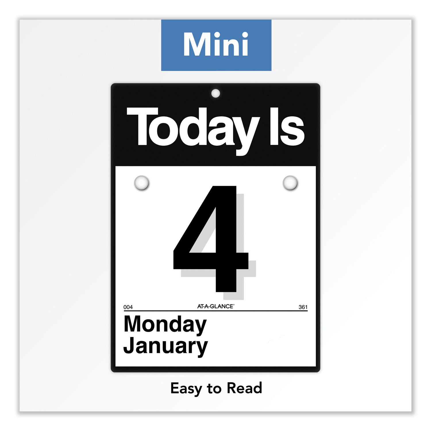 AT-A-GLANCE Today Is Wall Calendar, 6.63 x 9.13, White Sheets, 12-Month (Jan to Dec): 2023