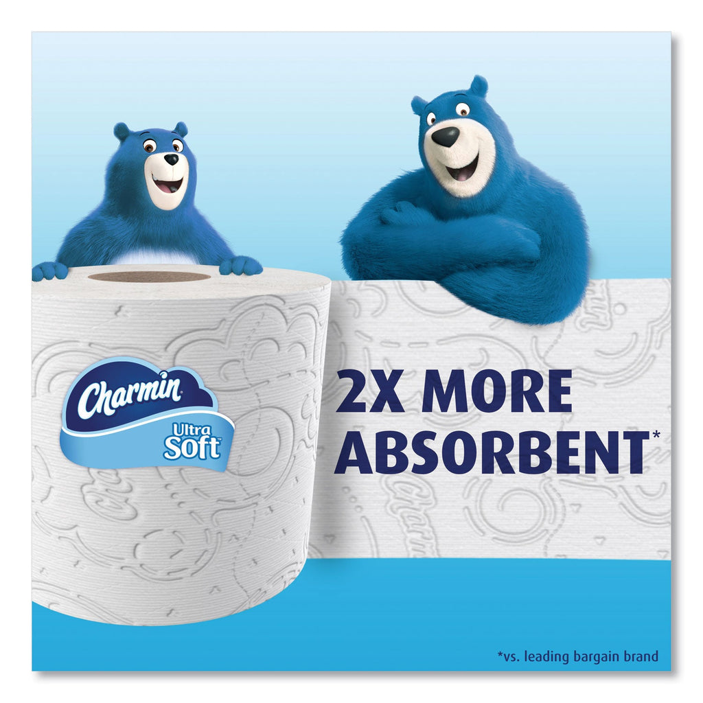 Charmin Ultra Soft Bathroom Tissue, Mega Roll, Septic Safe, 2-Ply, White, 244 Sheets/Roll, 12 Rolls/Pack, 4 Packs/Carton