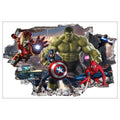 Marvel League of Legends Captain America Iron Man Batman Hulk Boy Bedroom Living Room Decoration Self Adhesive Wall