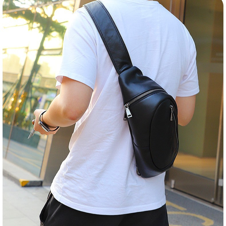 Leather Men's Chest Bag