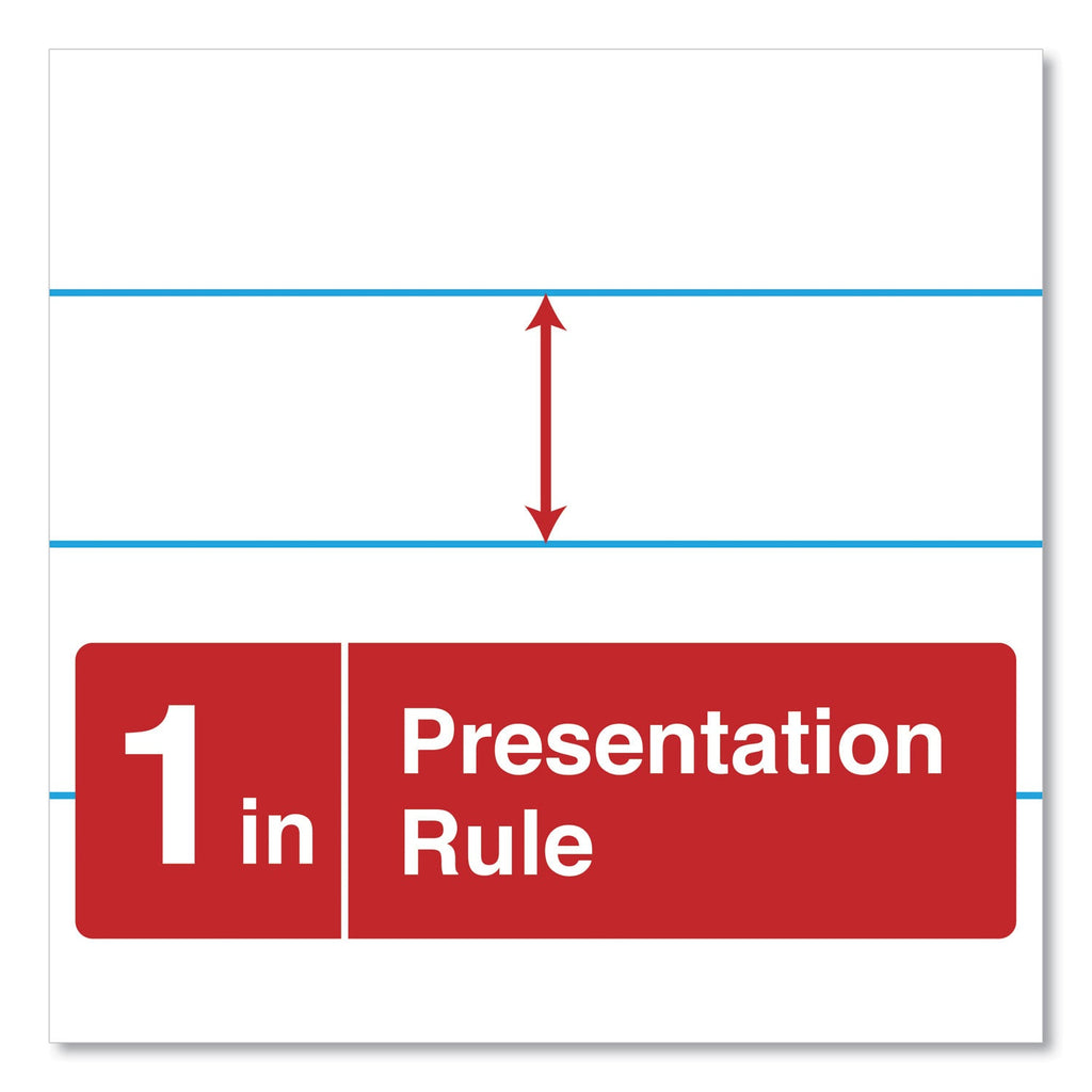 Universal Easel Pads/Flip Charts, Presentation Format (1" Rule), 27 x 34, White, 50 Sheets, 2/Carton