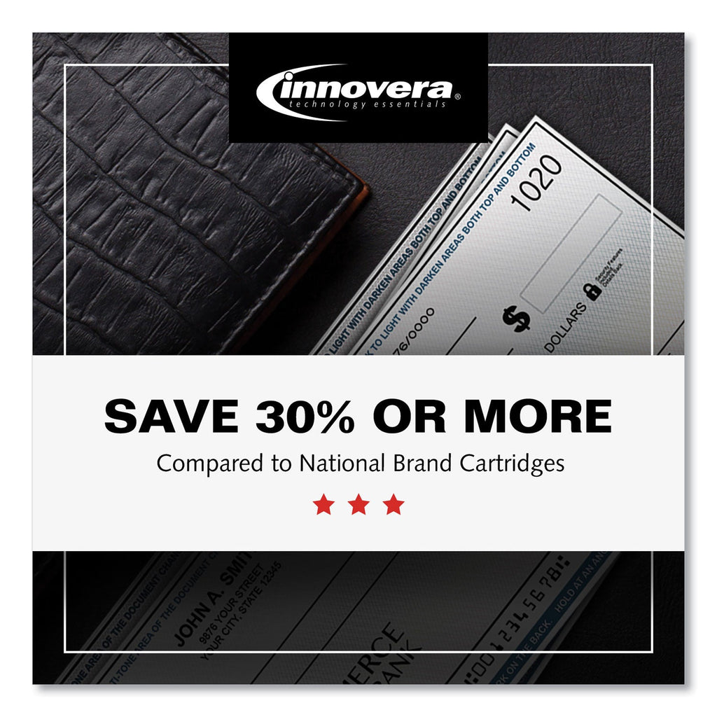 Innovera Remanufactured Black MICR Toner, Replacement for 64AM (CC364AM), 10,000 Page-Yield