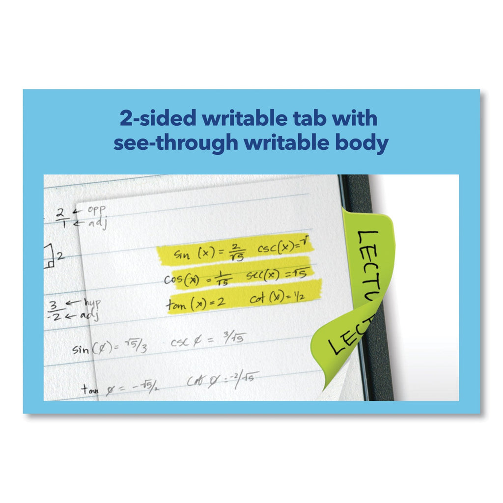 Avery Ultra Tabs Repositionable Tabs, Big Tabs: 2" x 1.75", 1/5-Cut, Assorted Primary Colors, 20/Pack