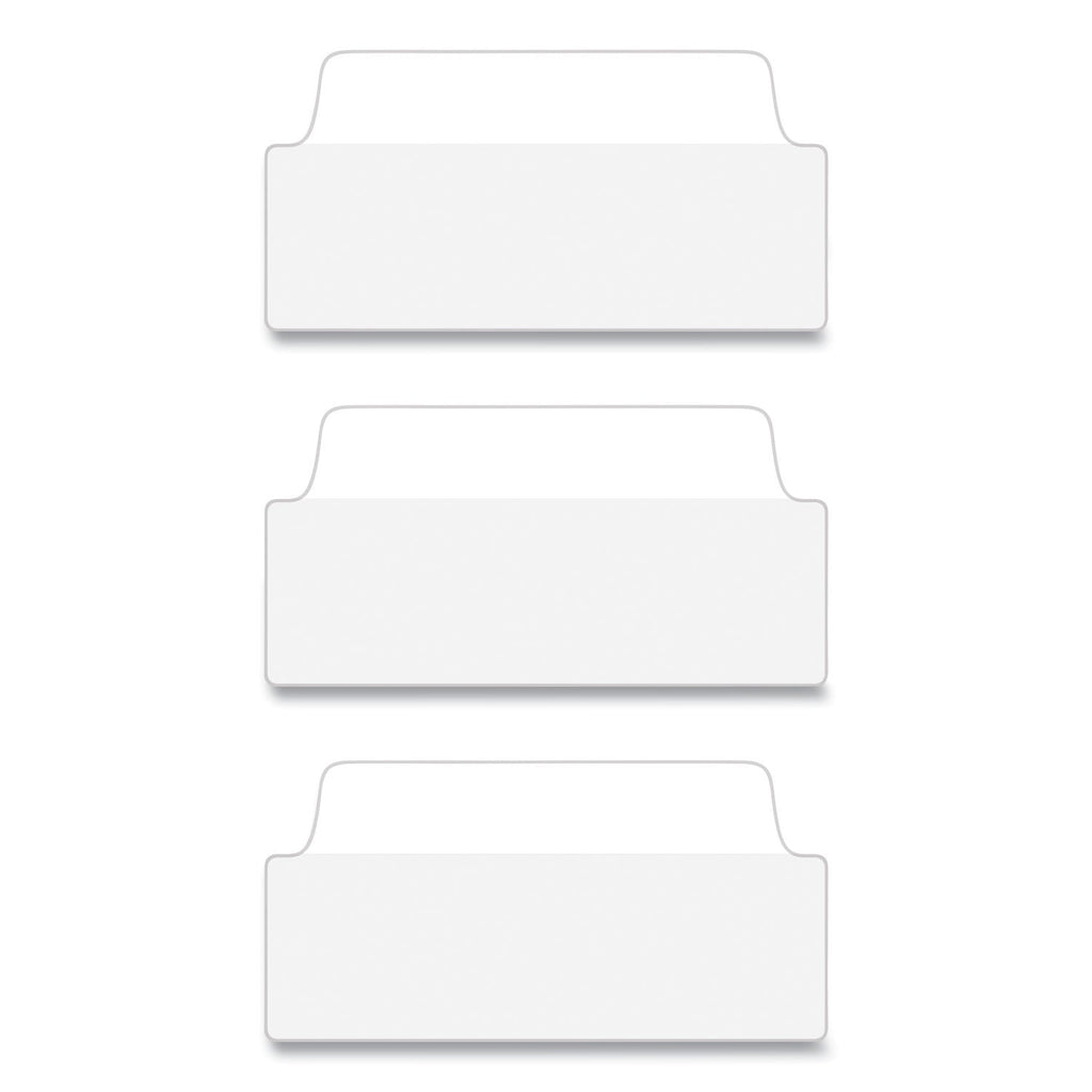 Avery Ultra Tabs Repositionable Tabs, Wide and Slim: 3" x 1.5", 1/3-Cut, White, 24/Pack