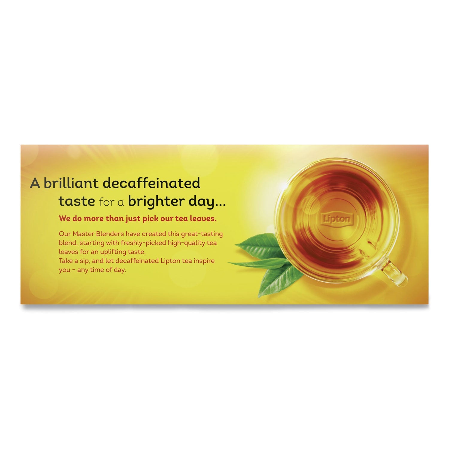 Lipton Tea Bags, Decaffeinated, 72/Box