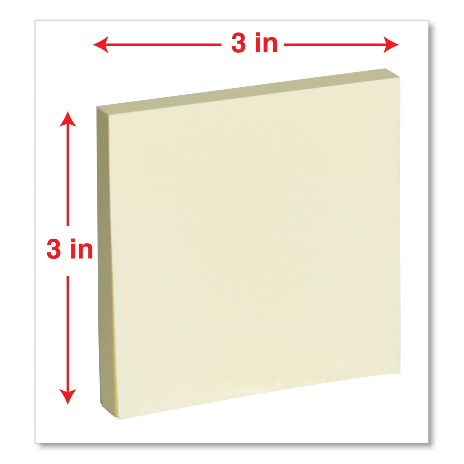 Universal Fan-Folded Self-Stick Pop-Up Note Pads Cabinet Pack, 3" x 3", Yellow, 90 Sheets/Pad, 24 Pads/Pack