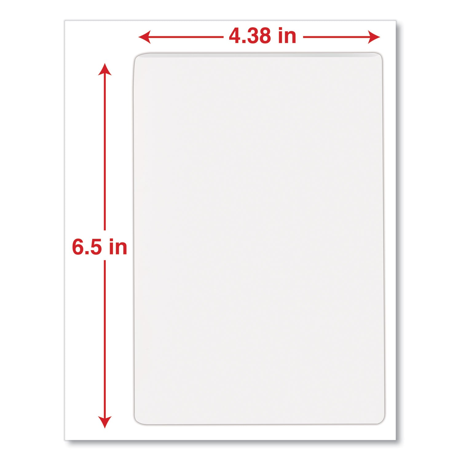 Universal Laminating Pouches, 5 mil, 6.5" x 4.38", Crystal Clear, 100/Box