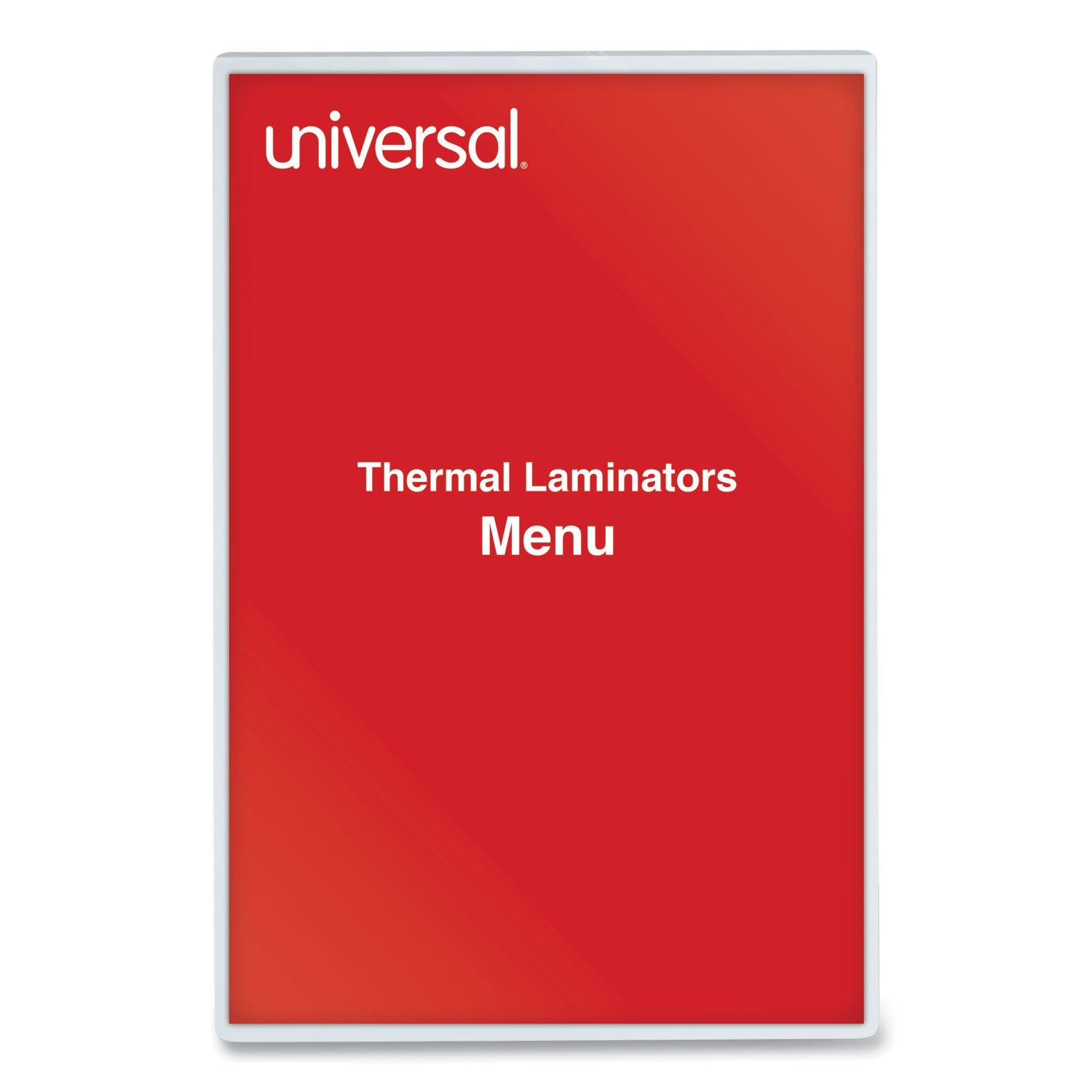 Universal Laminating Pouches, 3 mil, 18" x 12", Matte Clear, 25/Pack