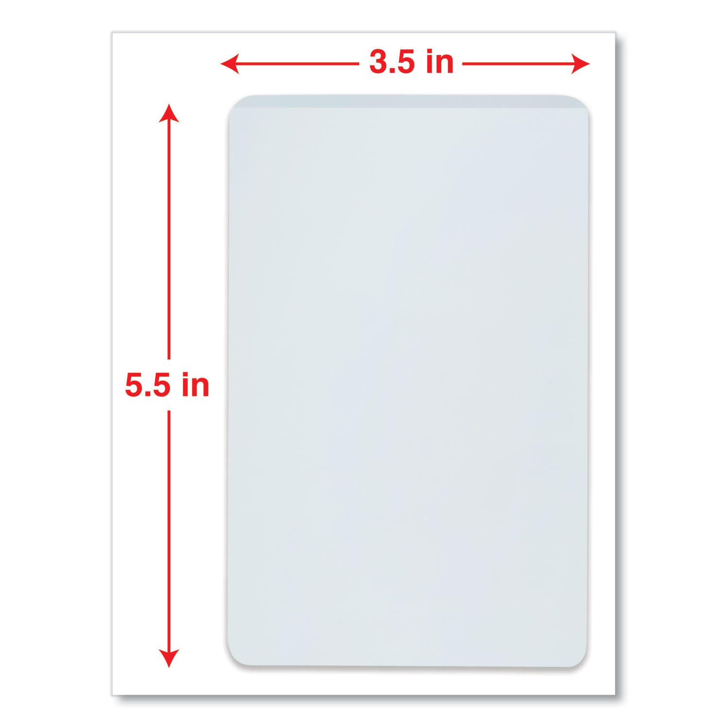 Universal Laminating Pouches, 5 mil, 5.5" x 3.5", Matte Clear, 25/Pack