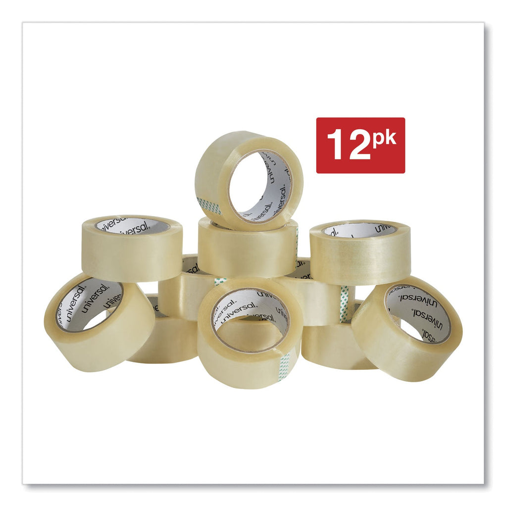 Universal Heavy-Duty Box Sealing Tape, 3" Core, 1.88" x 54.6 yds, Clear, 12/Box