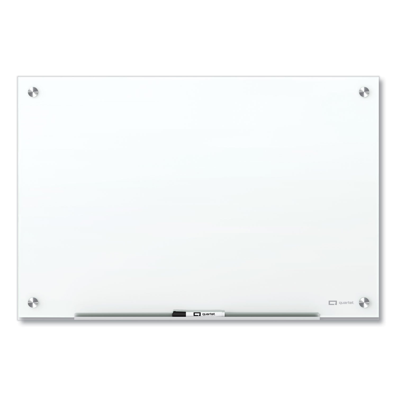 Quartet Brilliance Glass Dry-Erase Boards, 24 x 18, White Surface