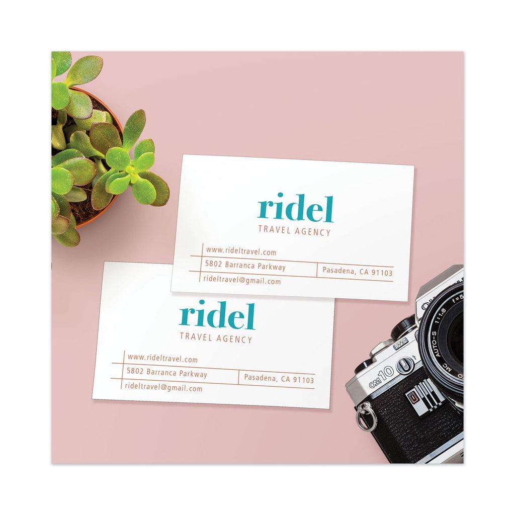 Avery Printable Microperforated Business Cards w/Sure Feed Technology, Laser, 2 x 3.5, White, 2,500 Cards, 10/Sheet, 250 Sheets/Box