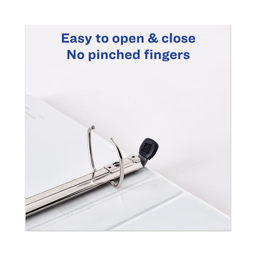 Avery Heavy-Duty View Binder with DuraHinge and One Touch EZD Rings, 3 Rings, 1" Capacity, 11 x 8.5, Navy Blue
