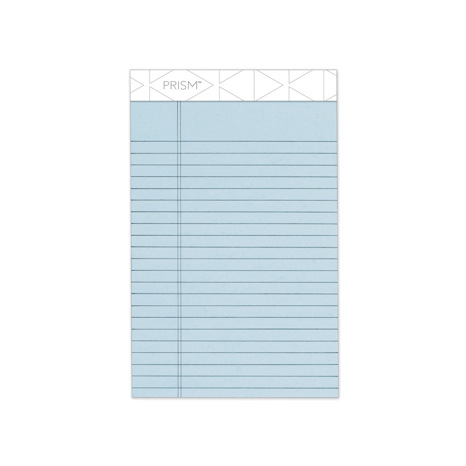 TOPS Prism + Colored Writing Pads, Narrow Rule, 50 Pastel Blue 5 x 8 Sheets, 12/Pack