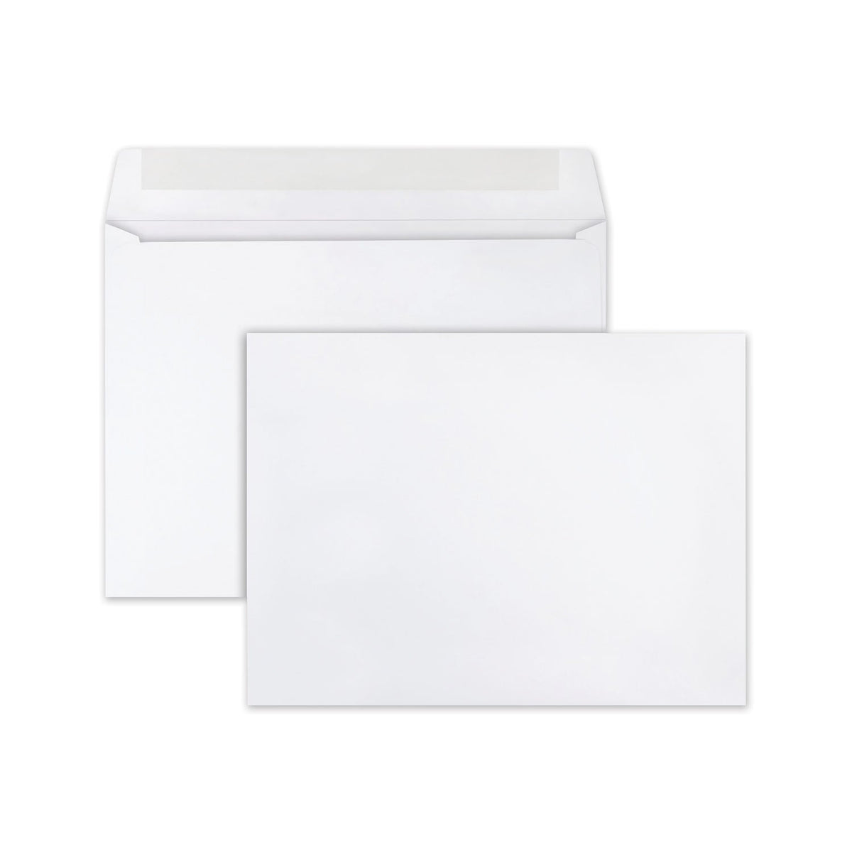 Quality Park Open-Side Booklet Envelope, #10 1/2, Cheese Blade Flap, Gummed Closure, 9 x 12, White, 250/Box