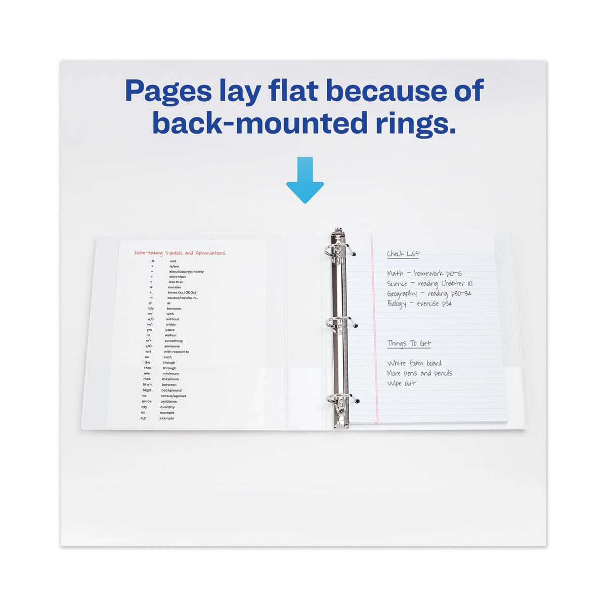Avery TouchGuard Protection Heavy-Duty View Binders with Slant Rings, 3 Rings, 2" Capacity, 11 x 8.5, White