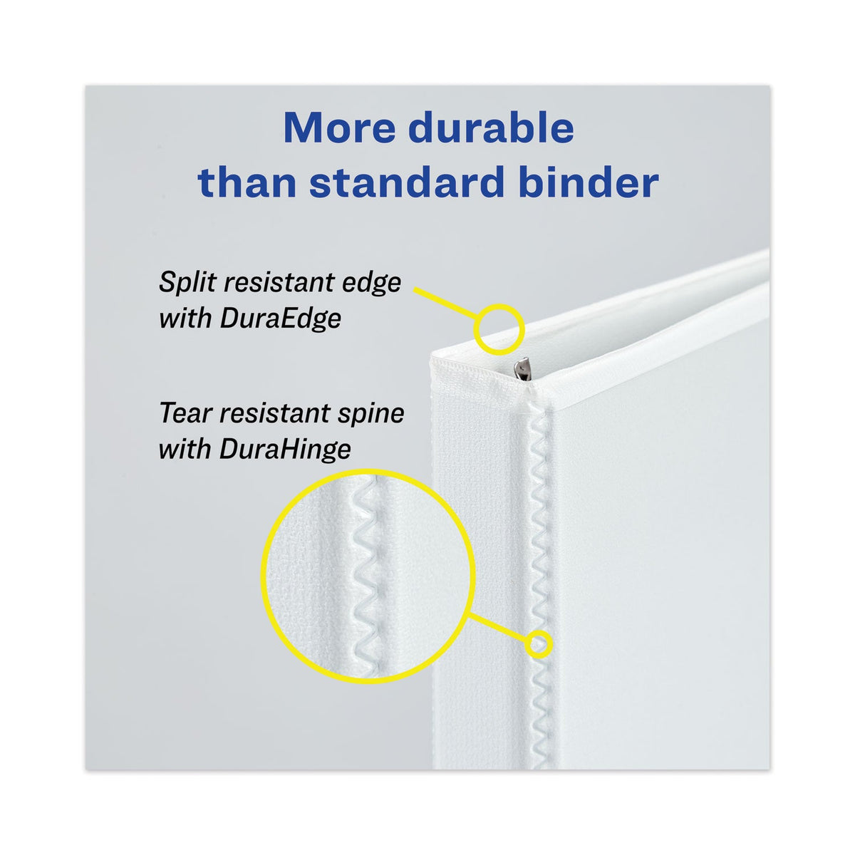 Avery Heavy-Duty View Binders, 3 Rings, 1.5" Capacity, 11 x 17, White