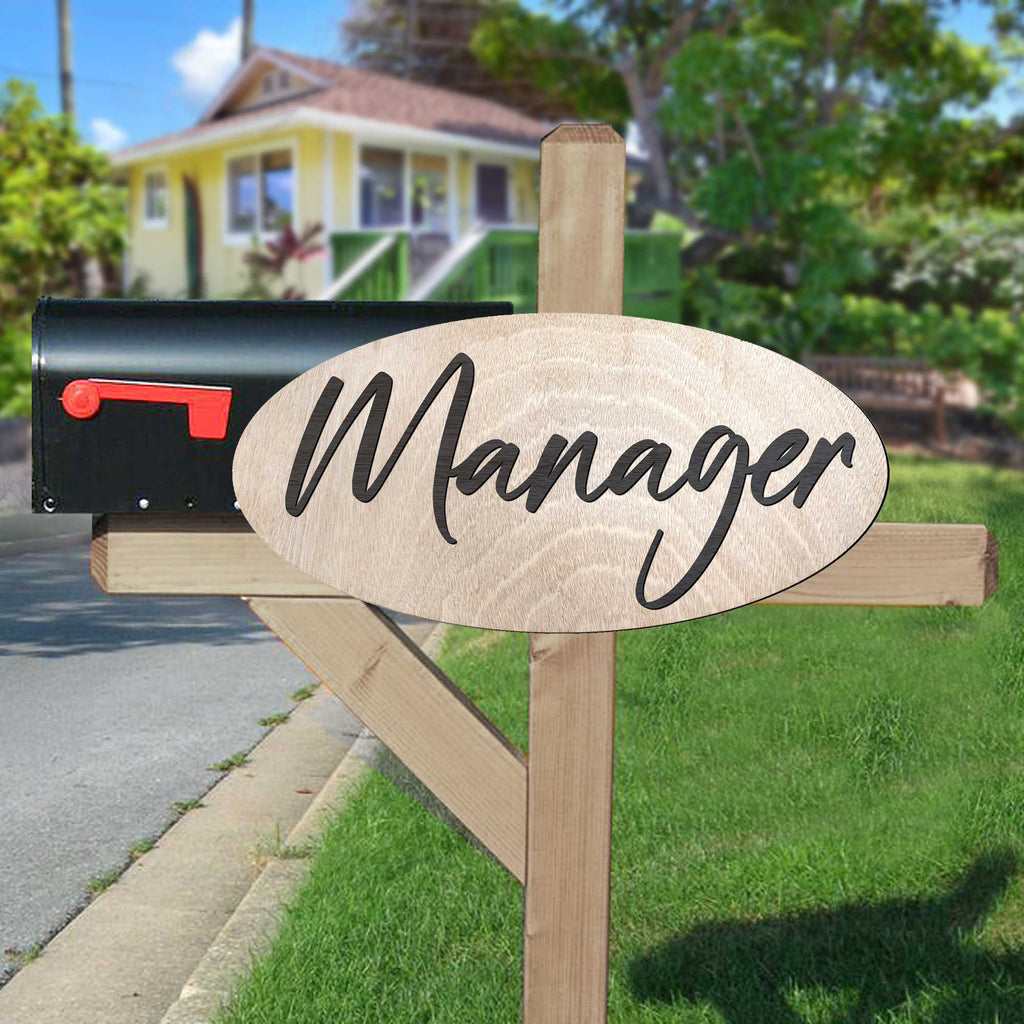 Manager Sign, wood sign, Office sign, Handmade in the USA Sign, Sings for business - 320318