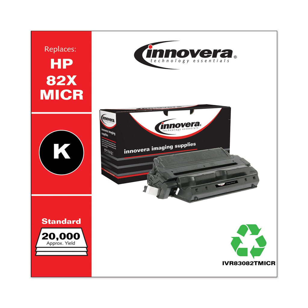 Innovera Remanufactured Black MICR Toner, Replacement for 82XM (C4182XM), 22,000 Page-Yield