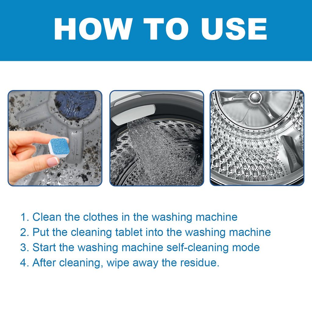 Washing Machine Cleaning Tablets, Rotary Wave Wheels For Household Washing Machine Slots Clean Odors And Dirt