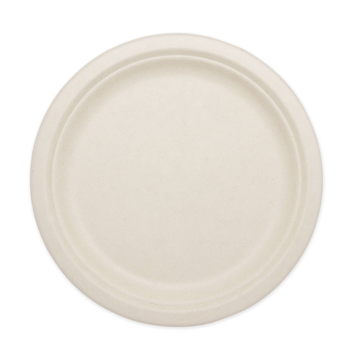World Centric Fiber Plates, 9" dia, Natural, 1,000/Carton