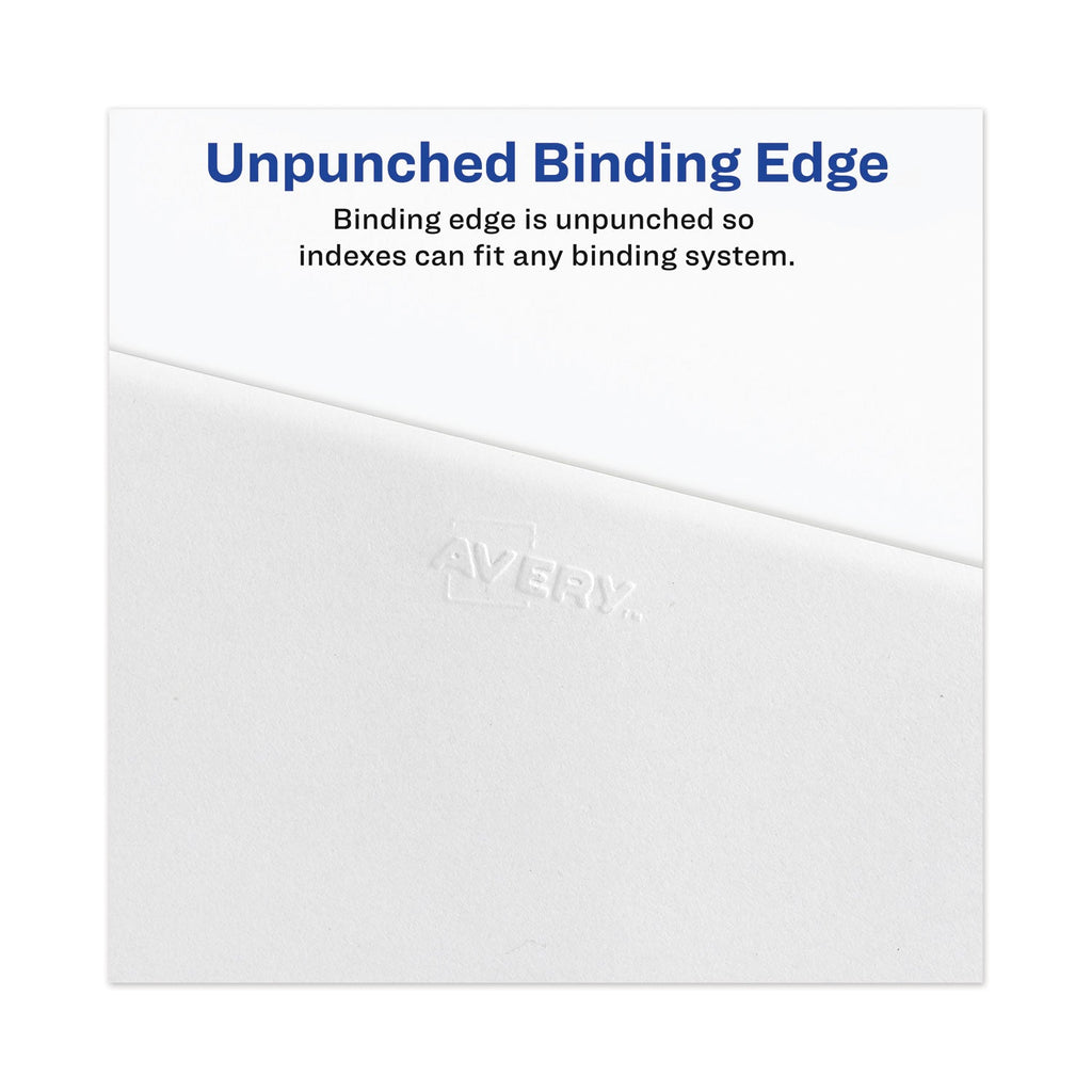 Avery-Style Preprinted Legal Bottom Tab Divider, 26-Tab, Exhibit D, 11 x 8.5, White, 25/PK