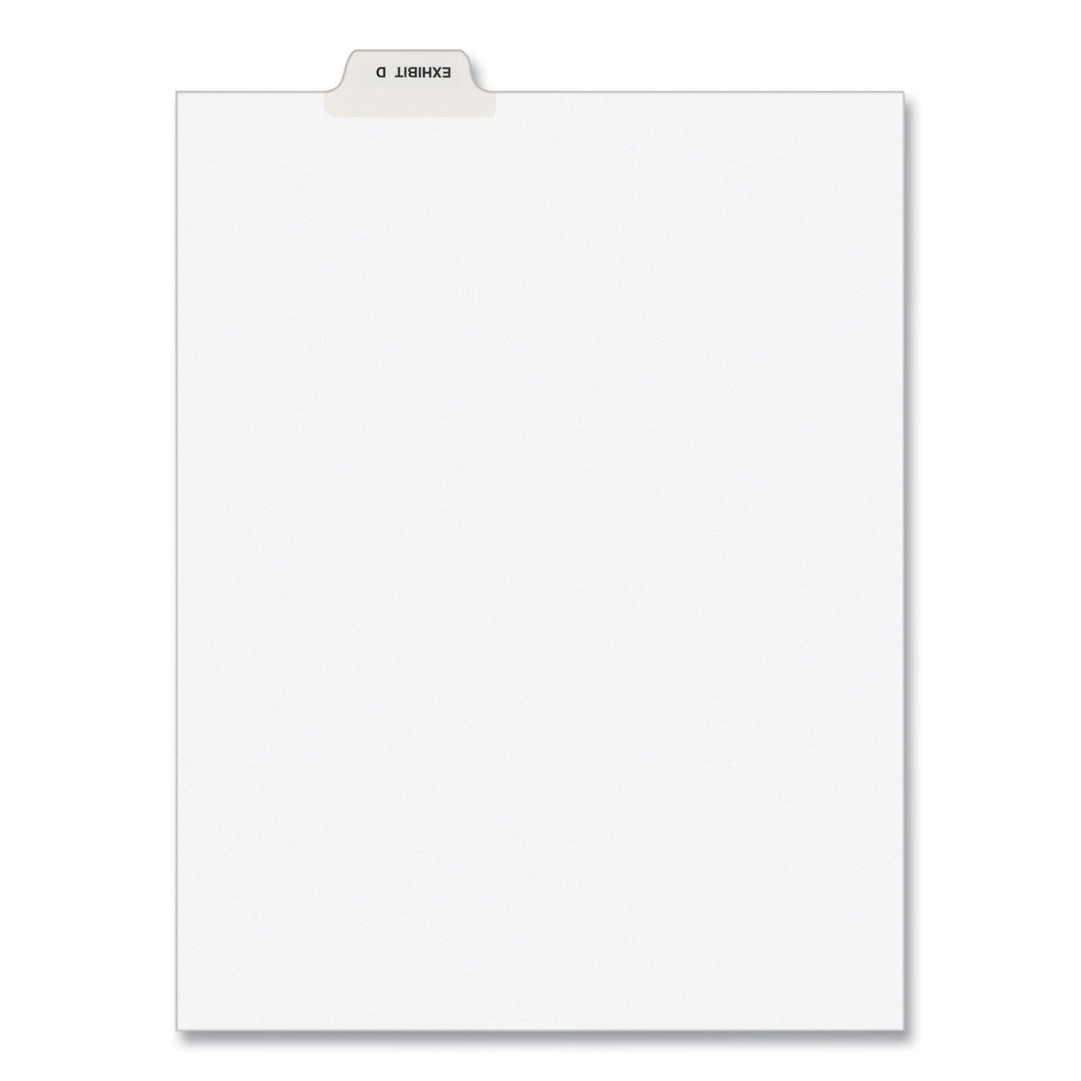 Avery-Style Preprinted Legal Bottom Tab Divider, 26-Tab, Exhibit D, 11 x 8.5, White, 25/PK
