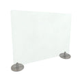 Ghent Desktop Free Standing Acrylic Protection Screen, 29 x 5 x 24, Frost