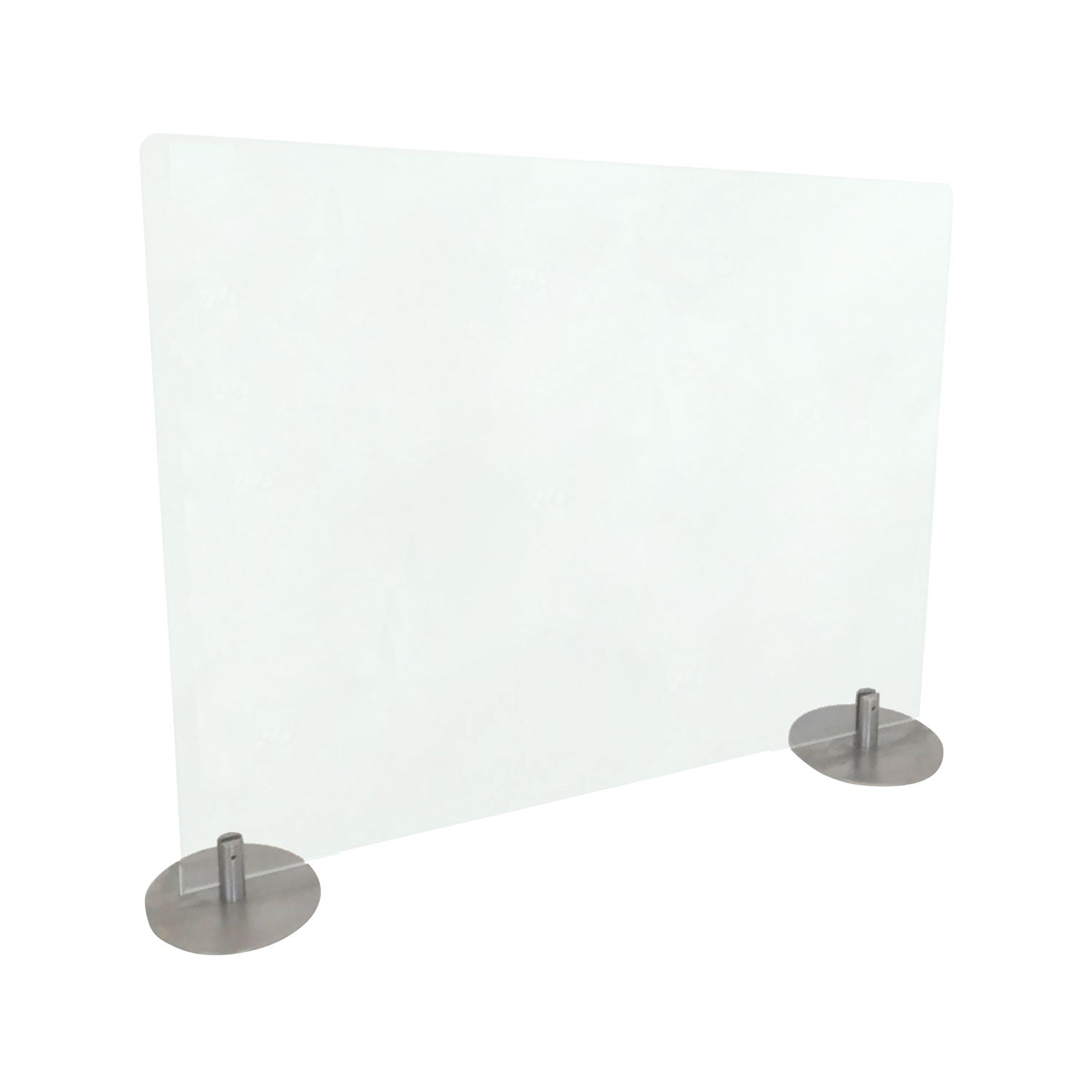 Ghent Desktop Free Standing Acrylic Protection Screen, 29 x 5 x 24, Frost