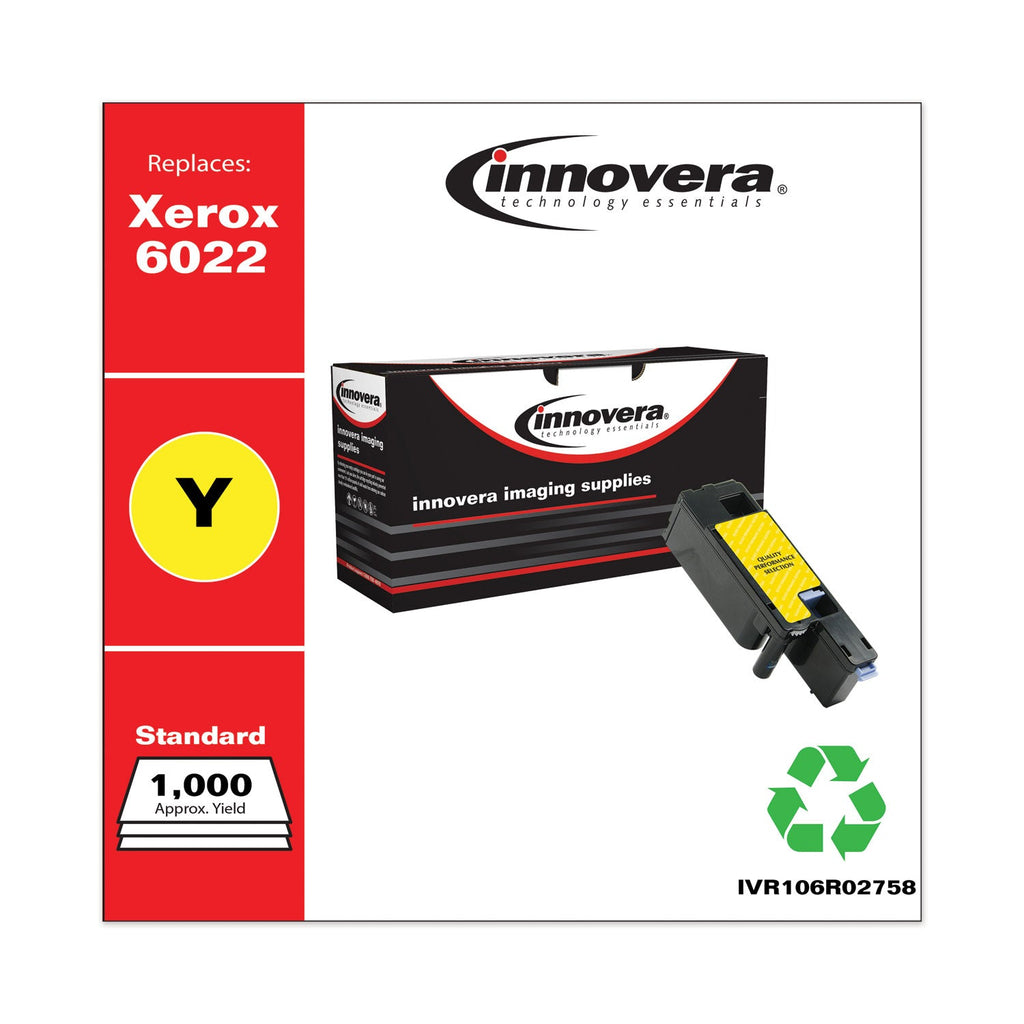 Innovera Remanufactured Yellow Toner, Replacement for 106R02758, 1,000 Page-Yield