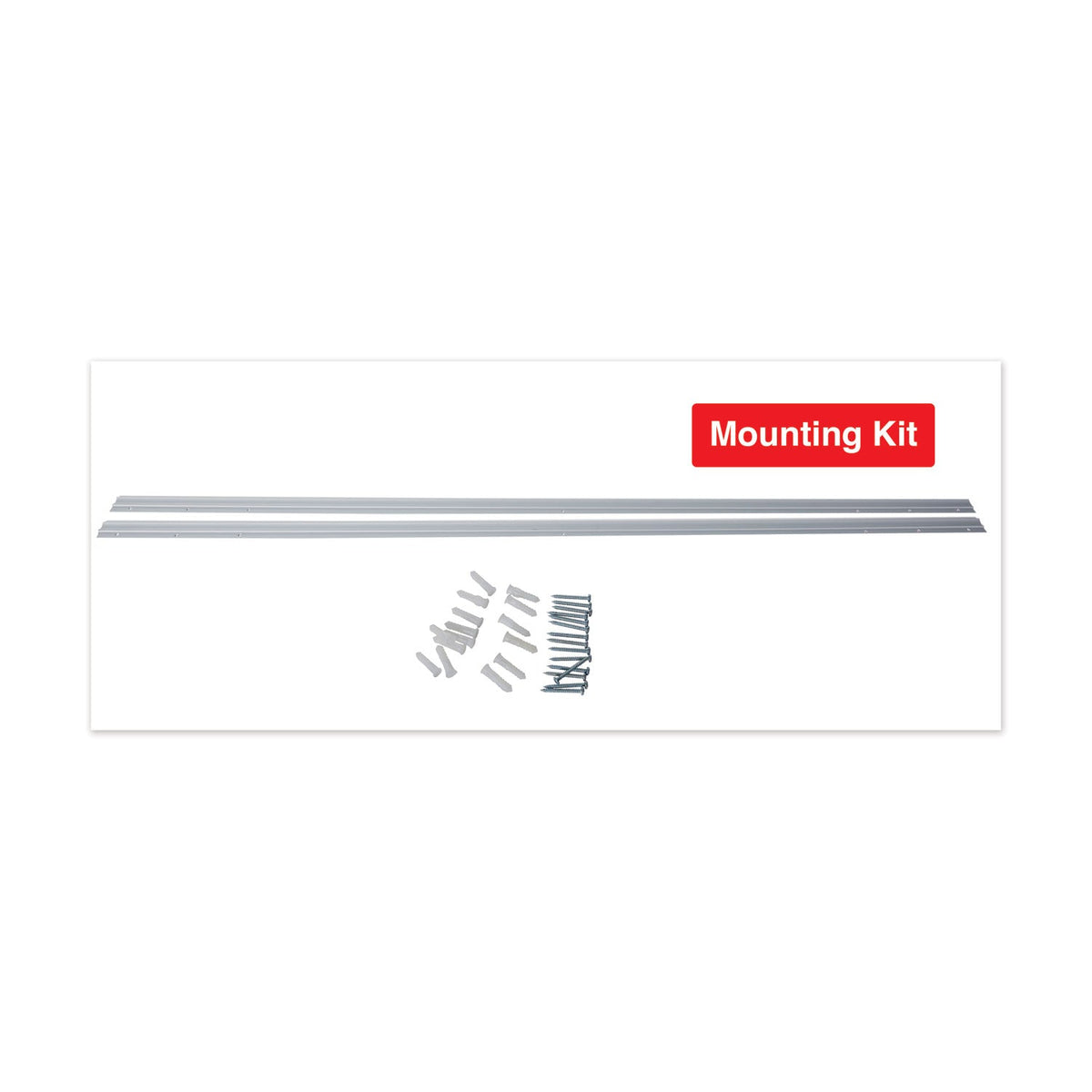 Universal Frameless Magnetic Glass Marker Board, 72" x 48", White