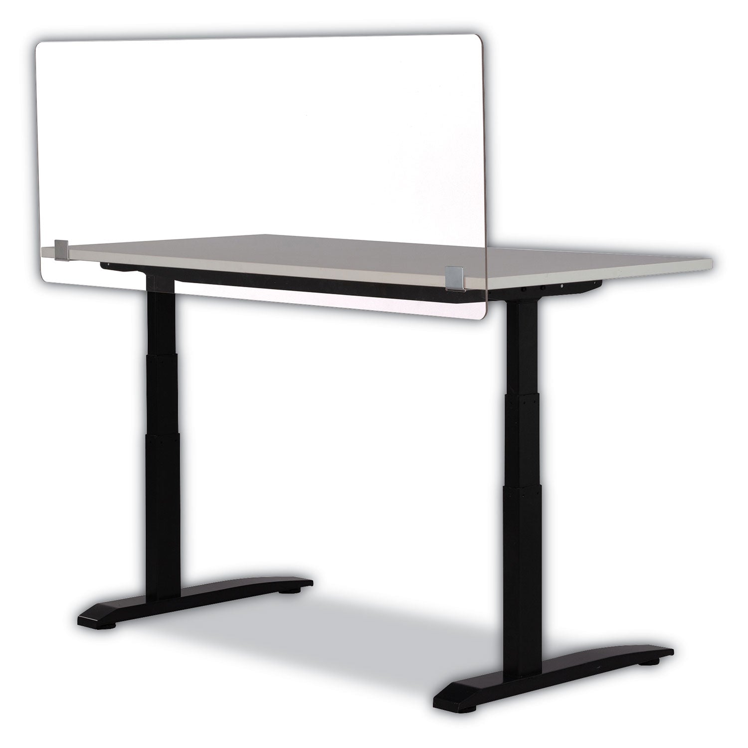 Safco 7517 Series Wellness Panel, 59.5 x 2.5 x 23.5, Acrylic, Clear