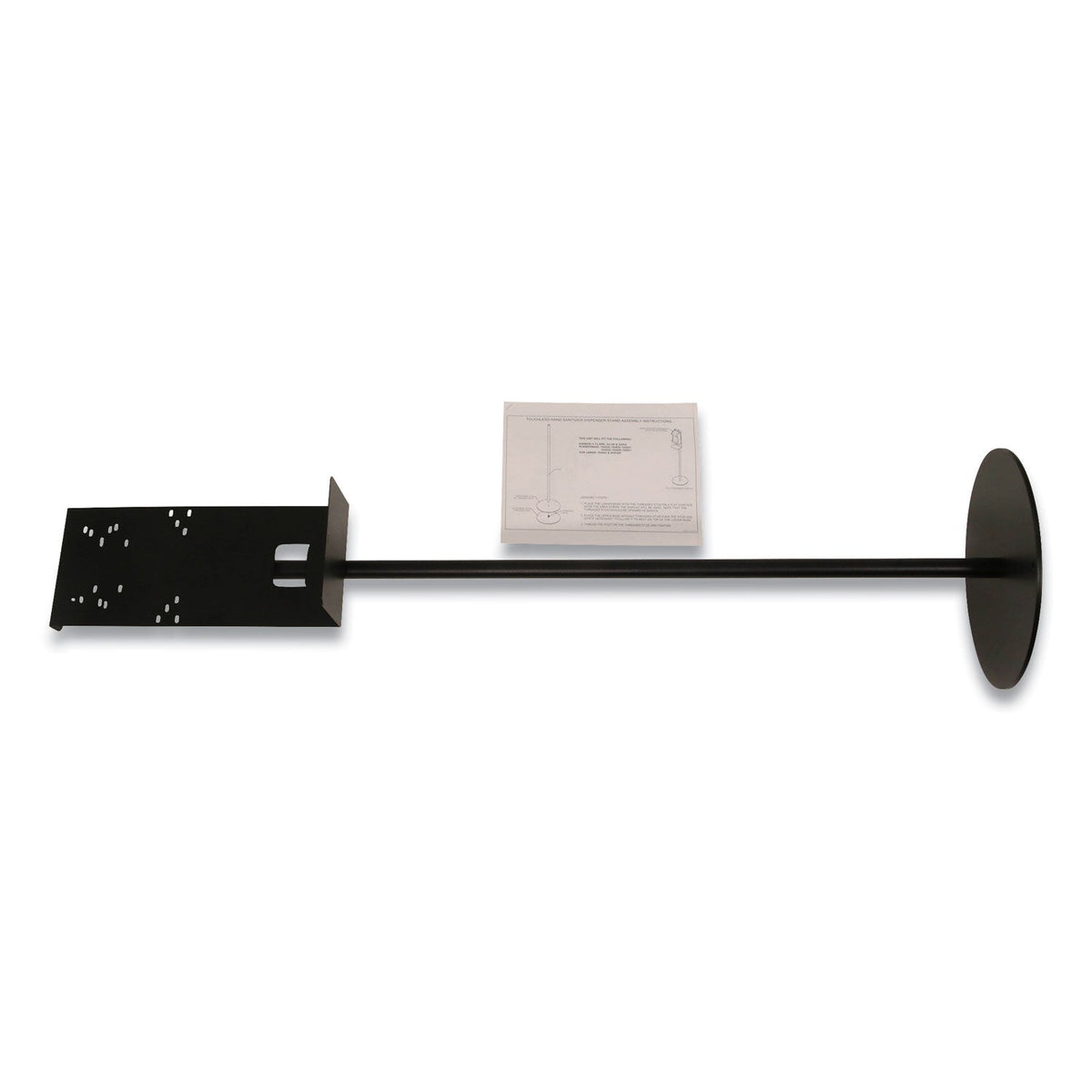 Vulcan Hand Sanitizer Stand, 12" dia x 48" h, Black