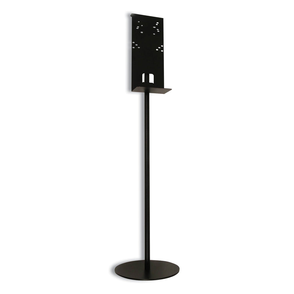 Vulcan Hand Sanitizer Stand, 12" dia x 48" h, Black