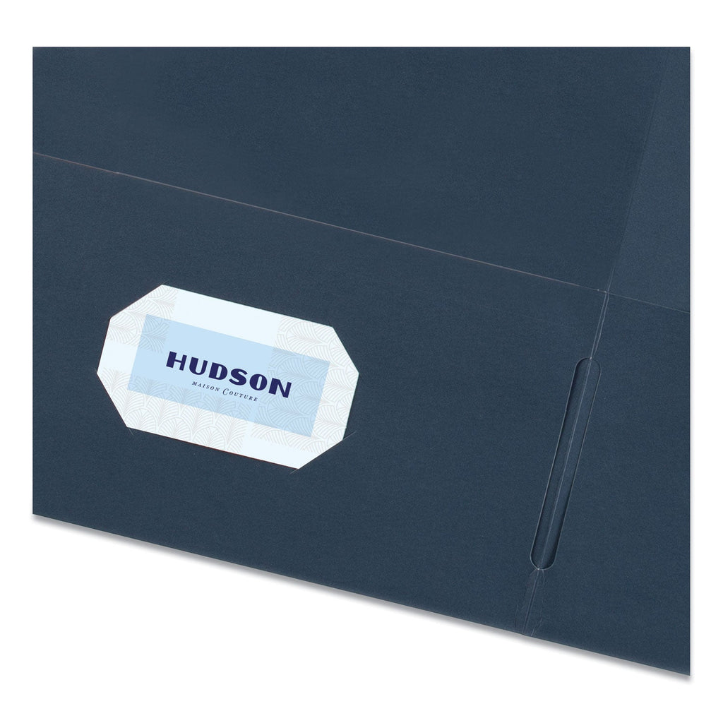 Avery Two-Pocket Folder, 40-Sheet Capacity, 11 x 8.5, Dark Blue, 25/Box