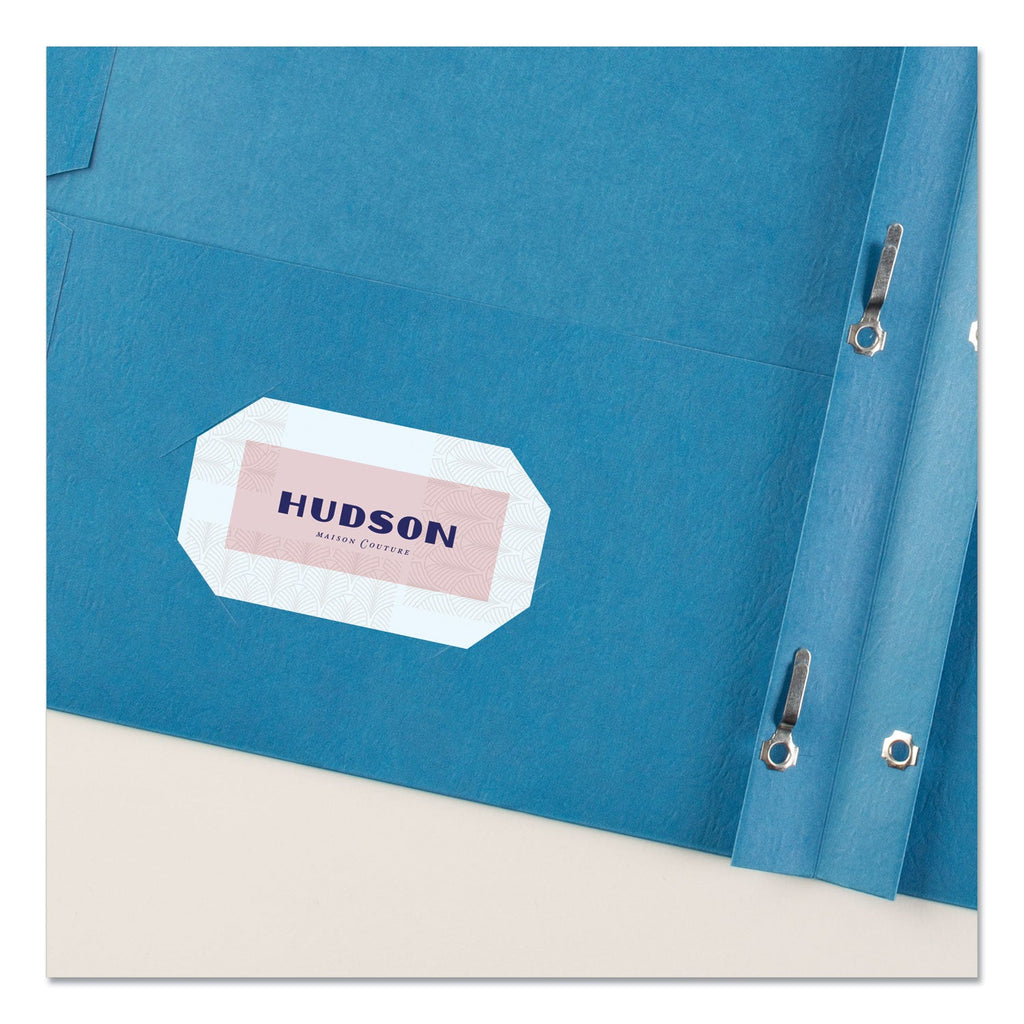 Avery Two-Pocket Folder, Prong Fastener, 0.5" Capacity, 11 x 8.5, Light Blue, 25/Box