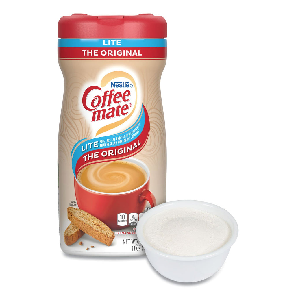 Coffee mate Powdered Original Lite Creamer, 11 oz. Canister, 12/Carton